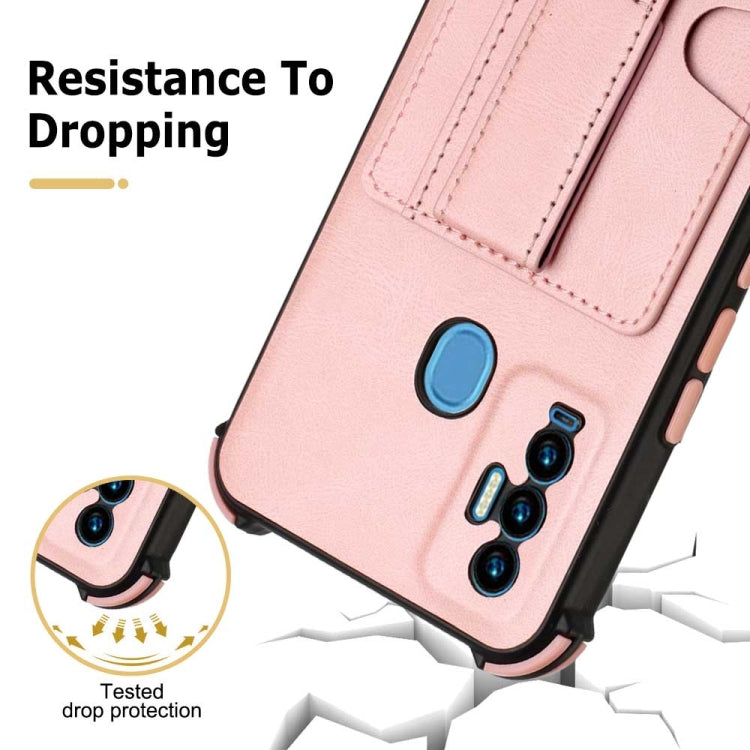 For Tecno Camon 18i Dream Holder Card Bag Shockproof Phone Case