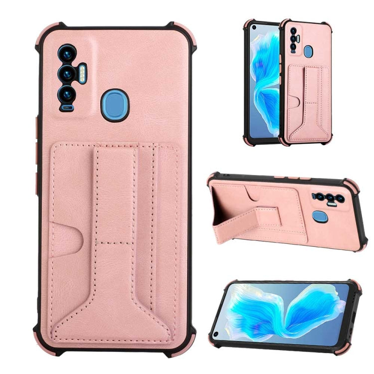 For Tecno Camon 18i Dream Holder Card Bag Shockproof Phone Case
