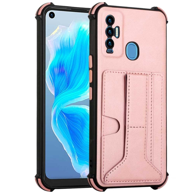 For Tecno Camon 18i Dream Holder Card Bag Shockproof Phone Case