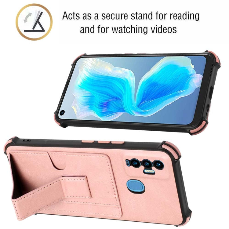 For Tecno Camon 18i Dream Holder Card Bag Shockproof Phone Case