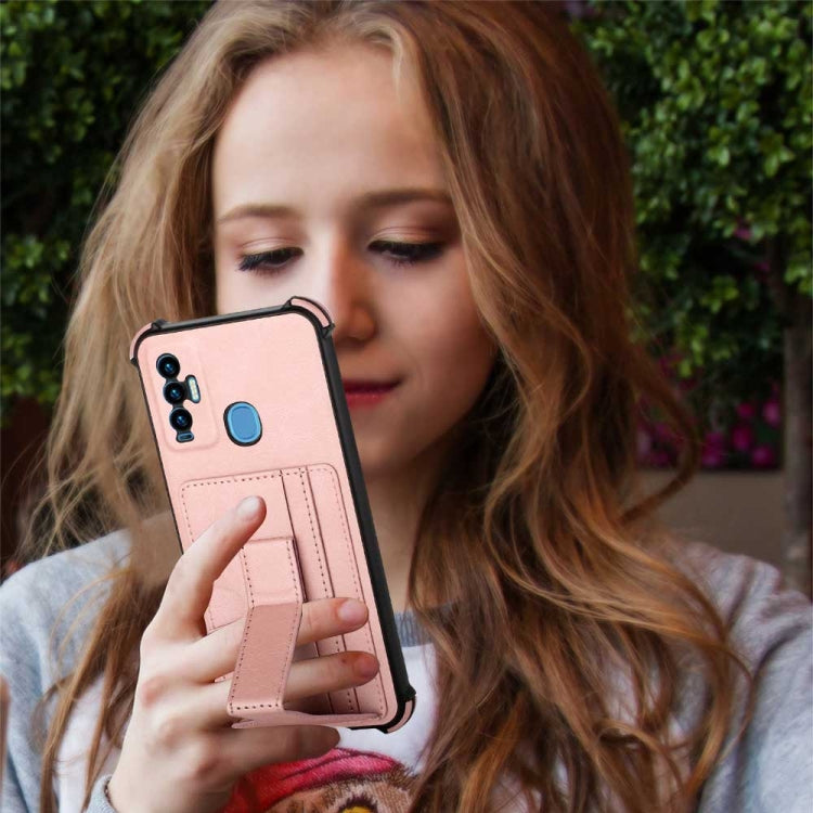 For Tecno Camon 18i Dream Holder Card Bag Shockproof Phone Case