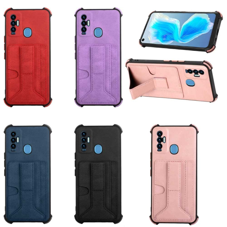 For Tecno Camon 18i Dream Holder Card Bag Shockproof Phone Case