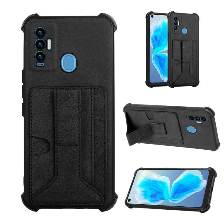 For Tecno Camon 18i Dream Holder Card Bag Shockproof Phone Case