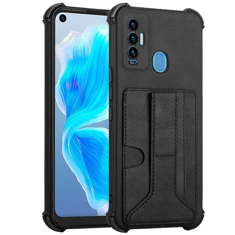 For Tecno Camon 18i Dream Holder Card Bag Shockproof Phone Case