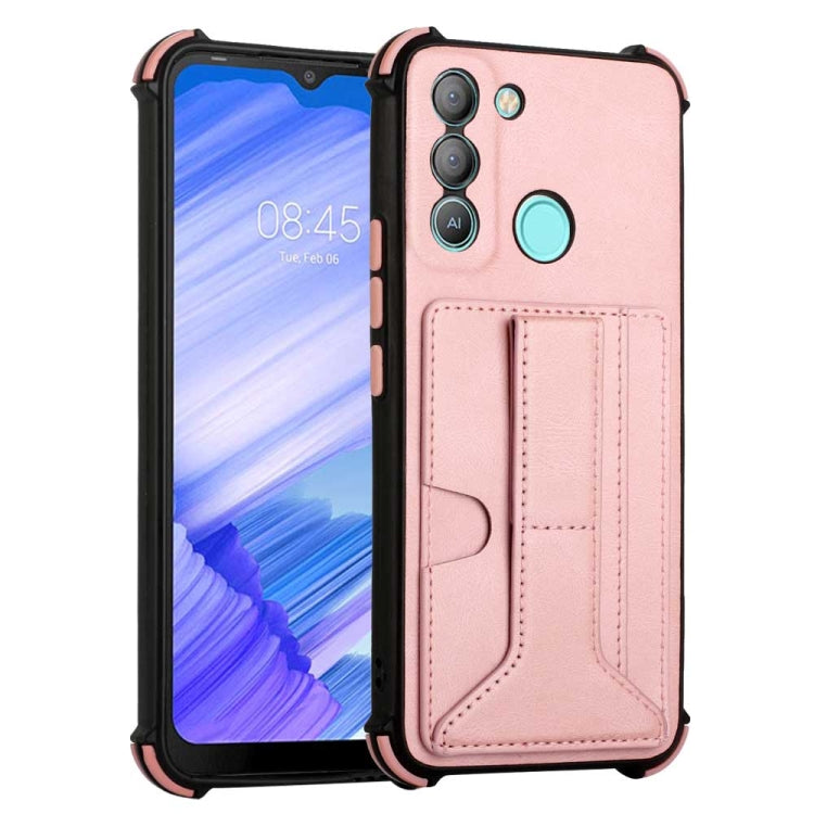 For Tecno Pop 5 LTE Dream Holder Card Bag Shockproof Phone Case