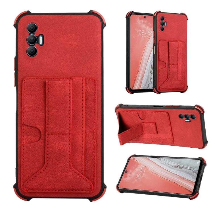 For Tecno Spark 8P Dream Holder Card Bag Shockproof Phone Case