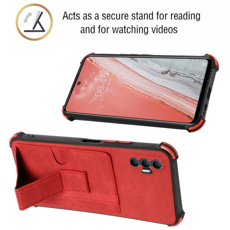 For Tecno Spark 8P Dream Holder Card Bag Shockproof Phone Case