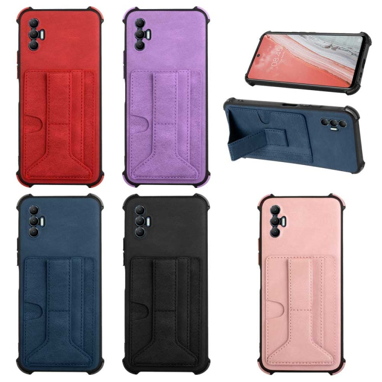 For Tecno Spark 8P Dream Holder Card Bag Shockproof Phone Case