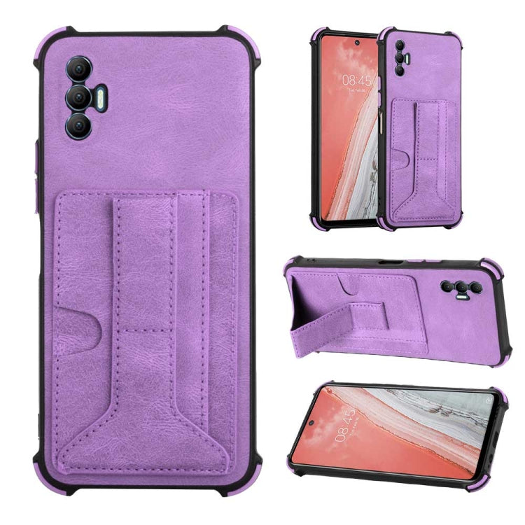For Tecno Spark 8P Dream Holder Card Bag Shockproof Phone Case