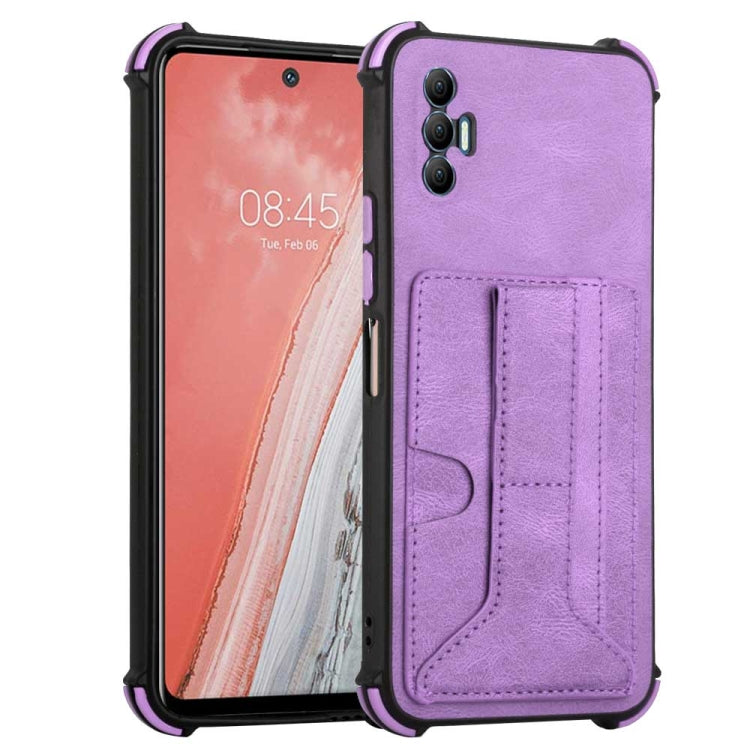 For Tecno Spark 8P Dream Holder Card Bag Shockproof Phone Case