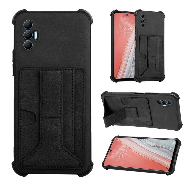 For Tecno Spark 8P Dream Holder Card Bag Shockproof Phone Case