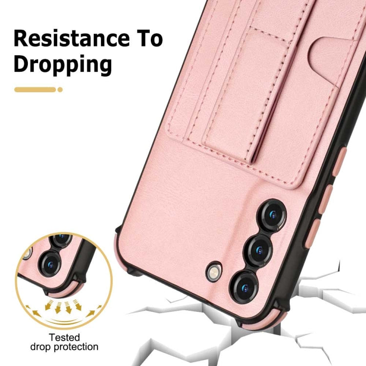 For Samsung Galaxy S22 5G Dream Holder Card Bag Shockproof Phone Case