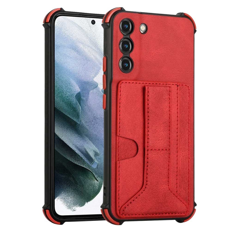 For Samsung Galaxy S22+ 5G Dream Holder Card Bag Shockproof Phone Case