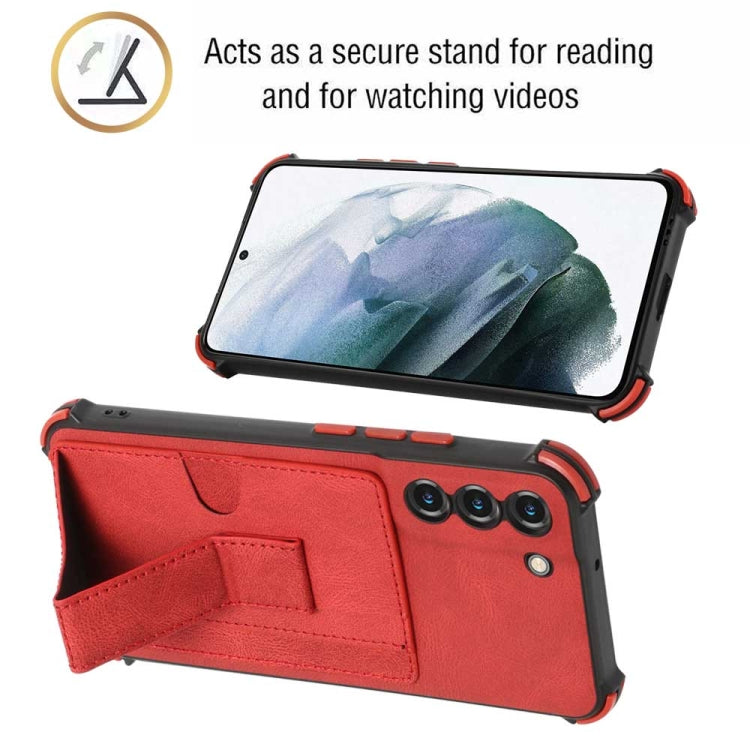For Samsung Galaxy S22+ 5G Dream Holder Card Bag Shockproof Phone Case
