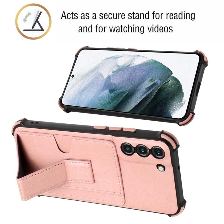 For Samsung Galaxy S22+ 5G Dream Holder Card Bag Shockproof Phone Case