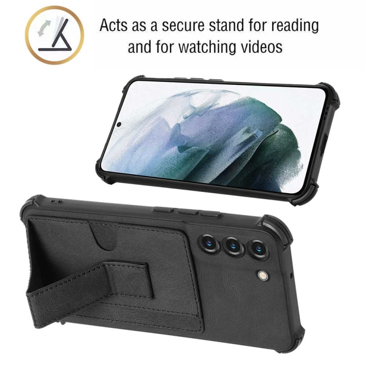 For Samsung Galaxy S22+ 5G Dream Holder Card Bag Shockproof Phone Case