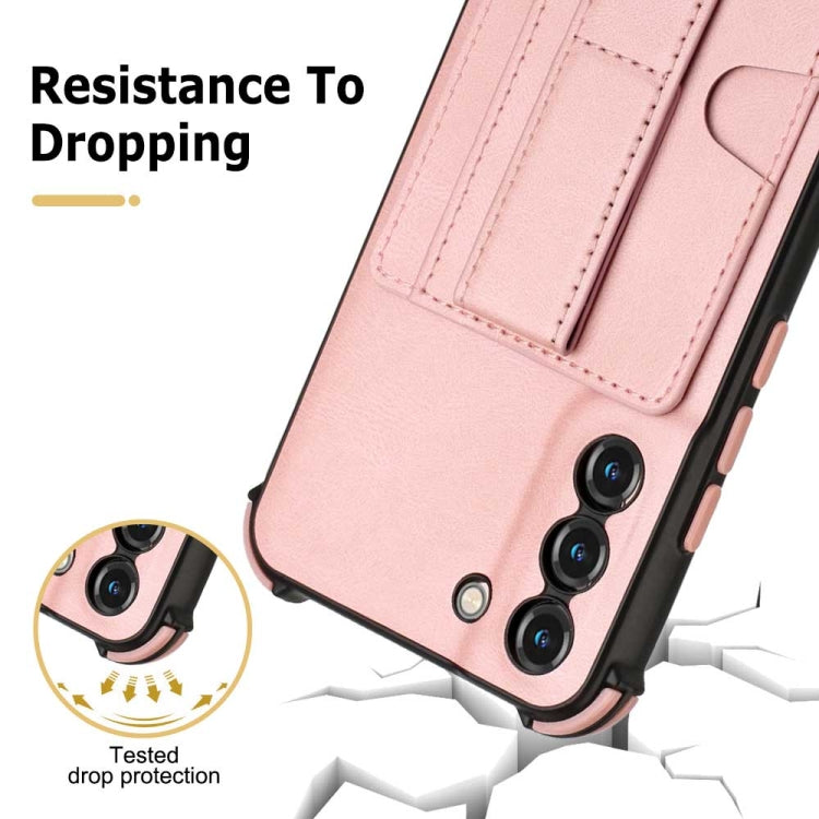 For Samsung Galaxy S22+ 5G Dream Holder Card Bag Shockproof Phone Case