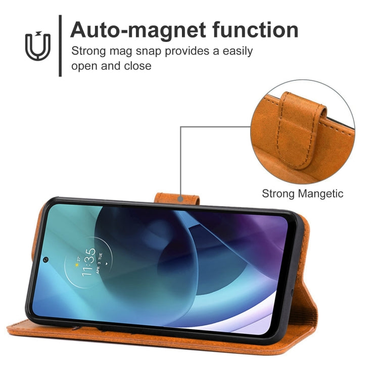 For Motorola Moto G71 5G Leather Phone Case