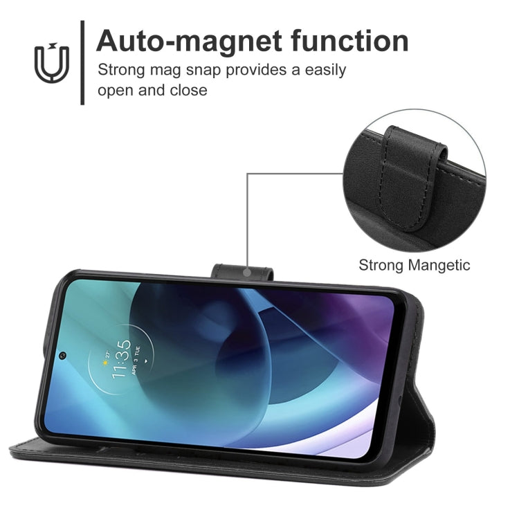 For Motorola Moto G71 5G Leather Phone Case