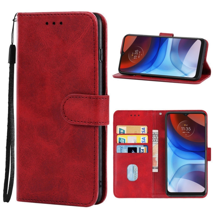 For Motorola Moto E7 Power 2021 Leather Phone Case
