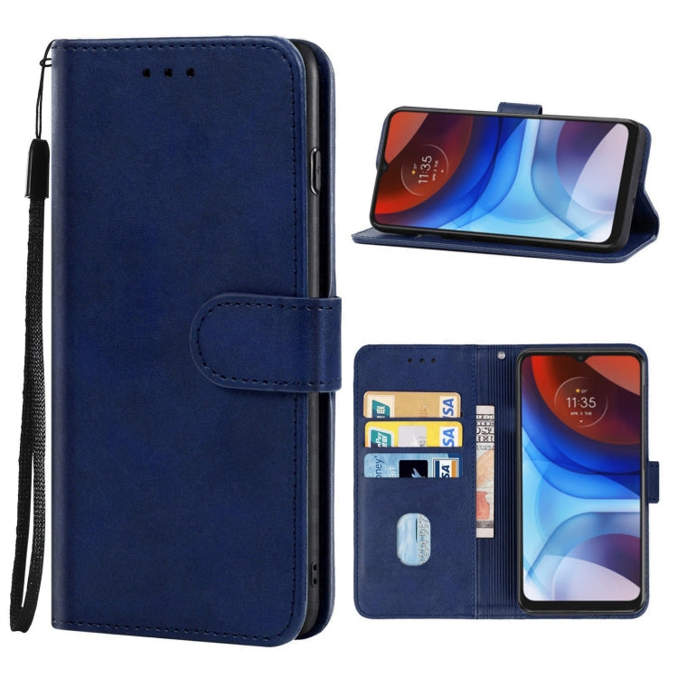 For Motorola Moto E7 Power 2021 Leather Phone Case