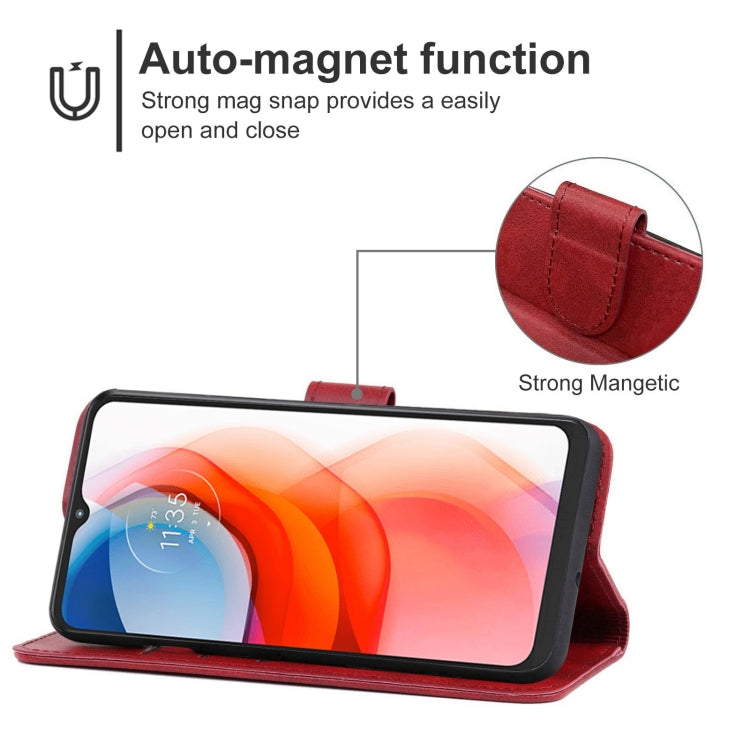 For Motorola Moto G Play 2021 Leather Phone Case