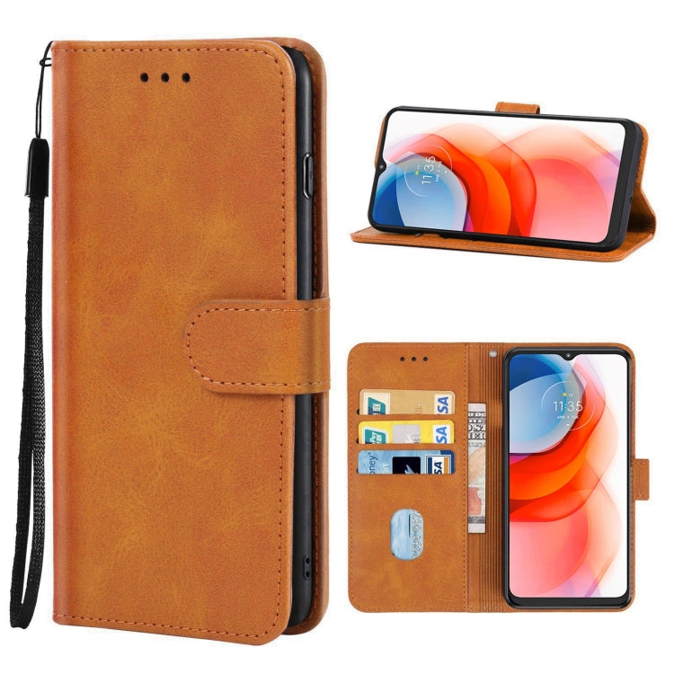 For Motorola Moto G Play 2021 Leather Phone Case