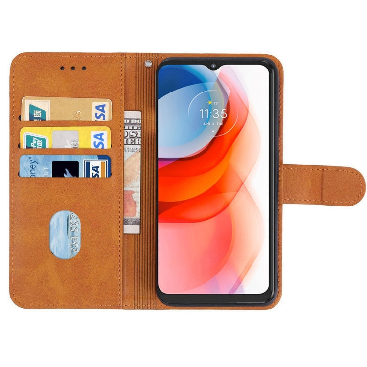 For Motorola Moto G Play 2021 Leather Phone Case