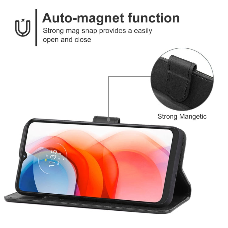 For Motorola Moto G Play 2021 Leather Phone Case