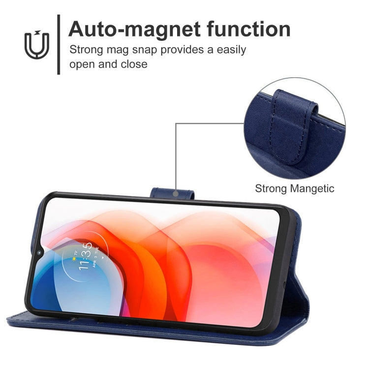 For Motorola Moto G Play 2021 Leather Phone Case