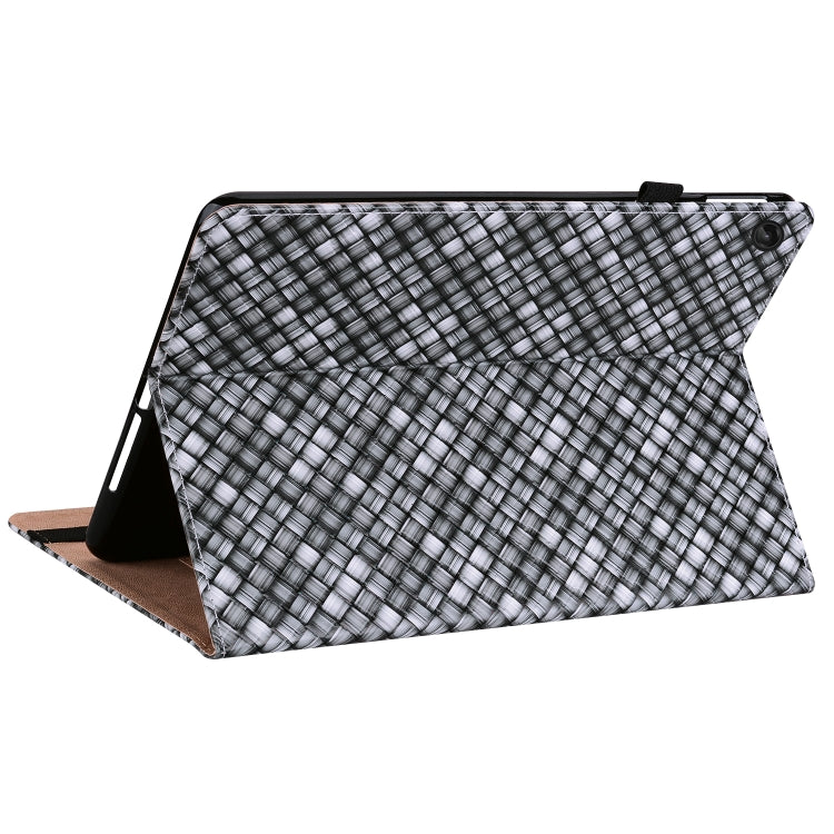 For Lenovo Tab M10 Plus 10.6 3rd Gen. Color Weave Leather Tablet Case with Holder