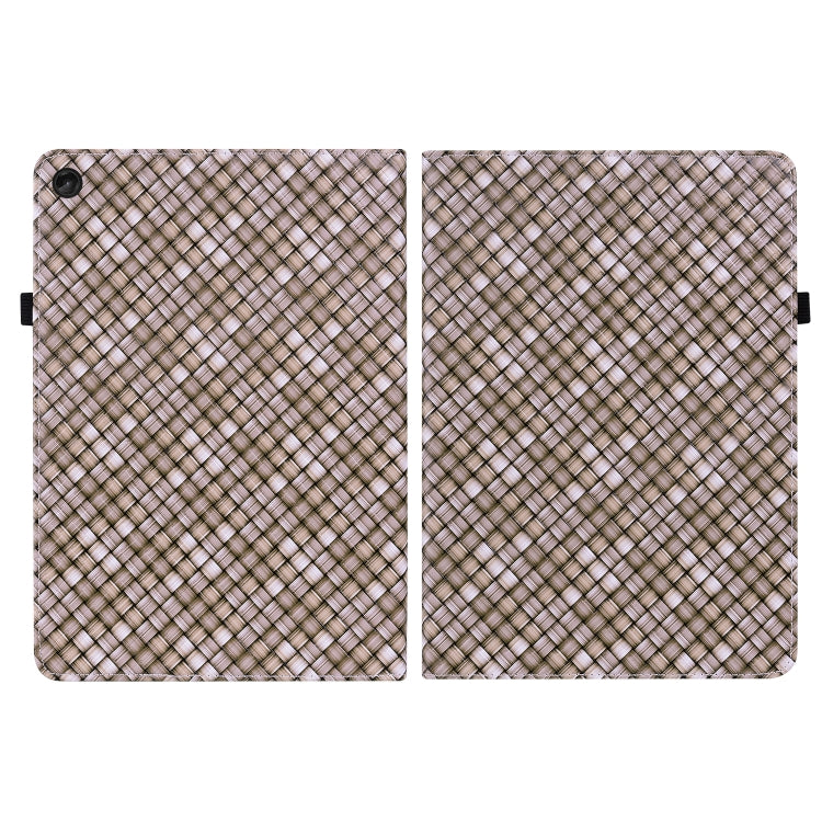 For Lenovo Tab M10 Plus 10.6 3rd Gen. Color Weave Leather Tablet Case with Holder