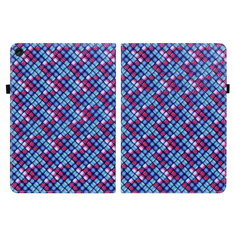 For Lenovo Tab M10 Plus 10.6 3rd Gen. Color Weave Leather Tablet Case with Holder