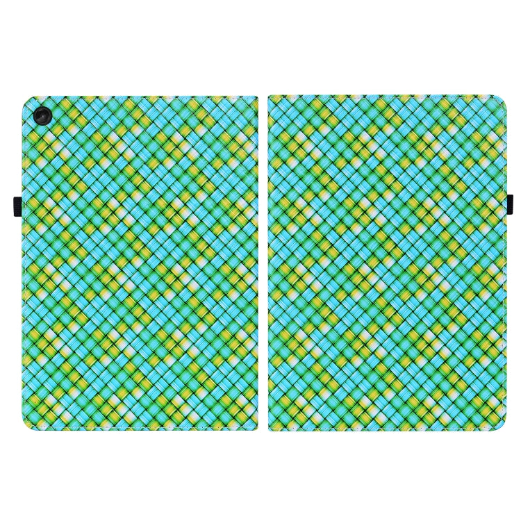 For Lenovo Tab M10 Plus 10.6 3rd Gen. Color Weave Leather Tablet Case with Holder