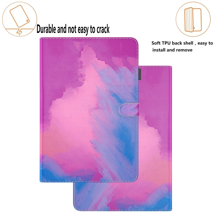 For Lenovo Tab M10 Plus 10.6 3rd Gen. Watercolor Pattern Skin Feel Magnetic Leather Tablet Case