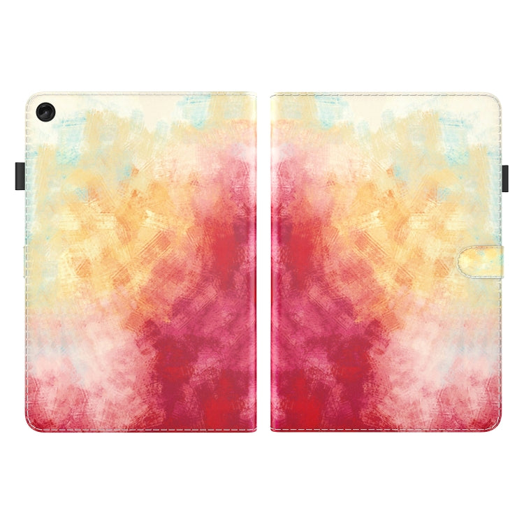 For Lenovo Tab M10 Plus 10.6 3rd Gen. Watercolor Pattern Skin Feel Magnetic Leather Tablet Case