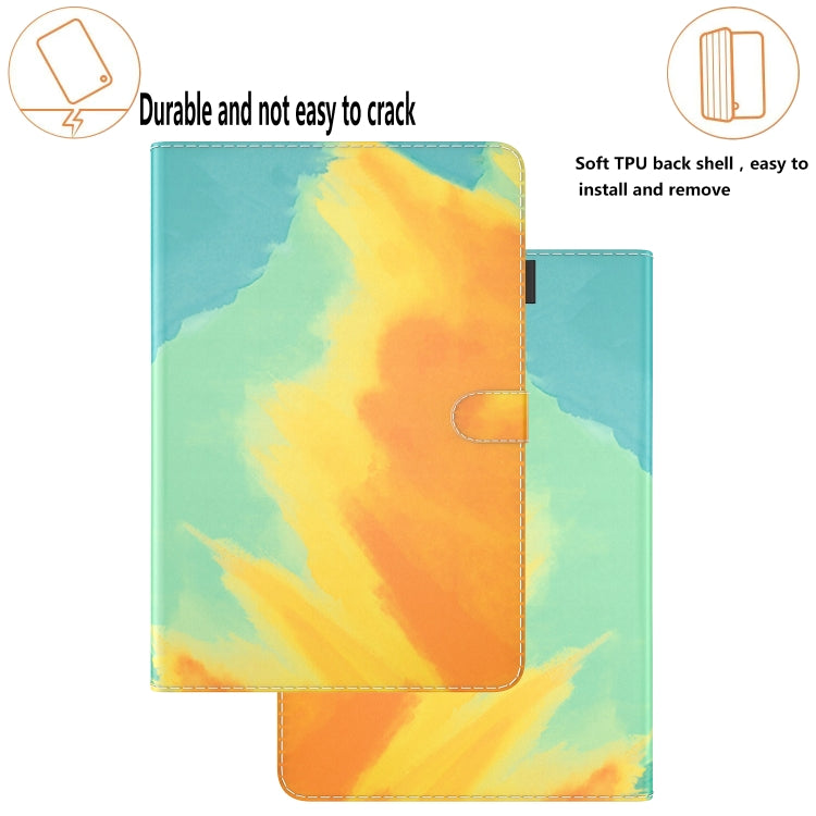 For Lenovo Tab M10 Plus 10.6 3rd Gen. Watercolor Pattern Skin Feel Magnetic Leather Tablet Case