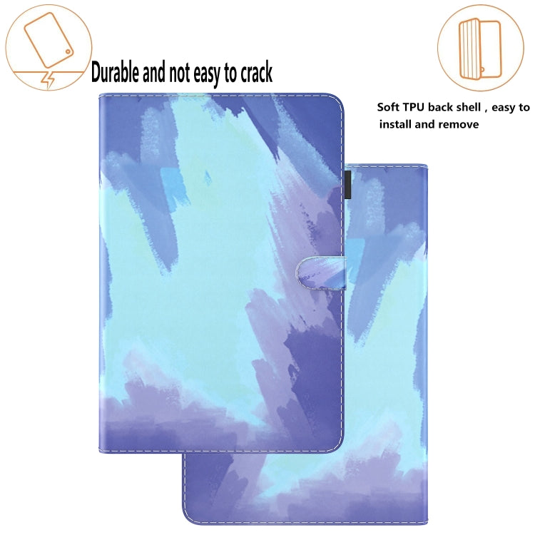 For Lenovo Tab M10 Plus 10.6 3rd Gen. Watercolor Pattern Skin Feel Magnetic Leather Tablet Case