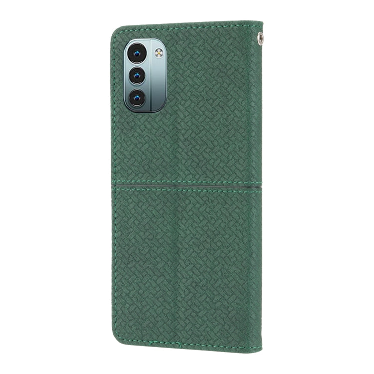 For Nokia G21 / G11 Woven Texture Stitching Magnetic PU Leather Phone Case