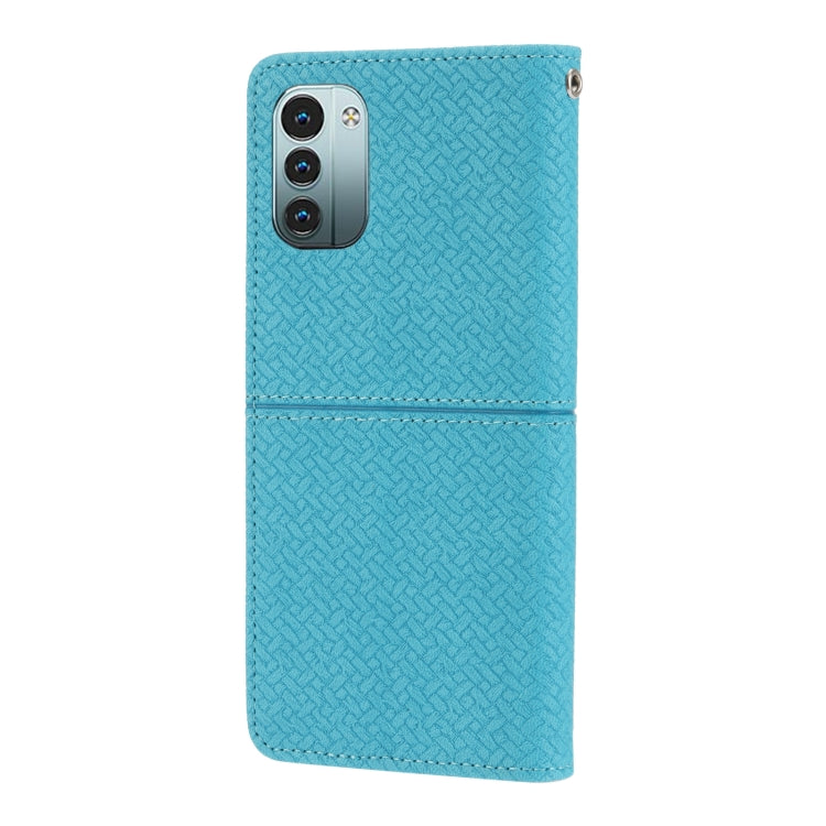 For Nokia G21 / G11 Woven Texture Stitching Magnetic PU Leather Phone Case
