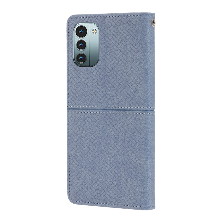For Nokia G21 / G11 Woven Texture Stitching Magnetic PU Leather Phone Case