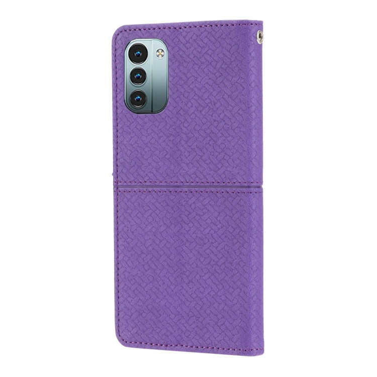 For Nokia G21 / G11 Woven Texture Stitching Magnetic PU Leather Phone Case