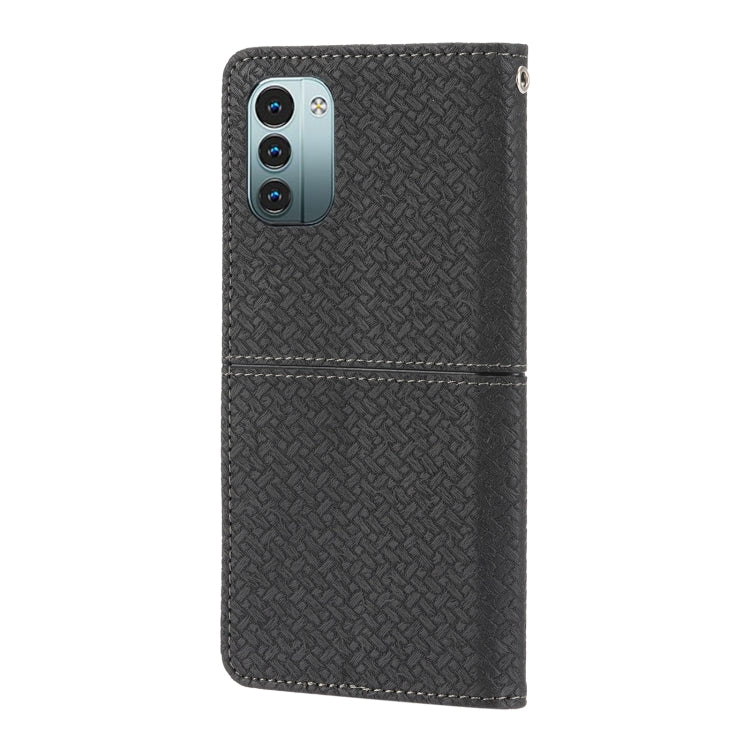 For Nokia G21 / G11 Woven Texture Stitching Magnetic PU Leather Phone Case