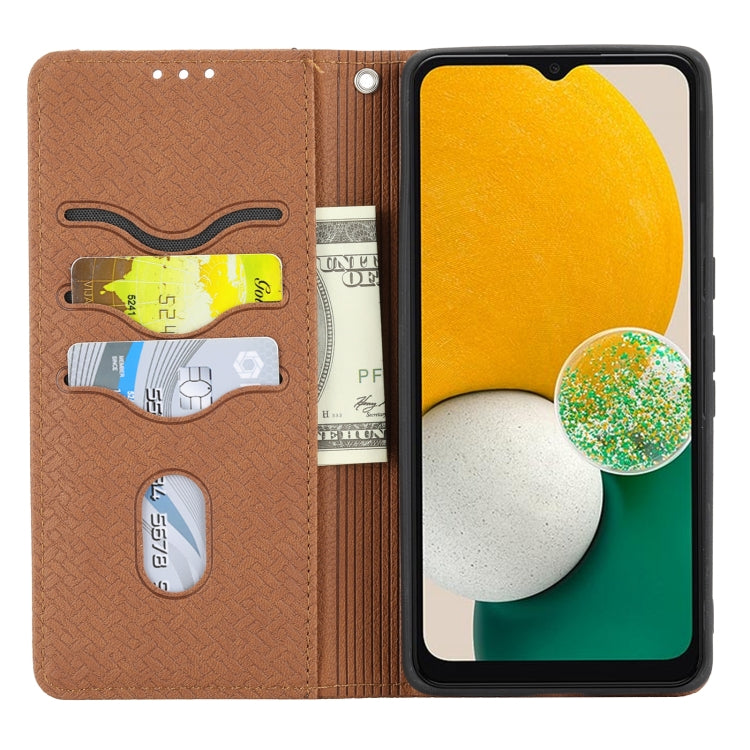 For Google Pixel 7 Pro Woven Texture Stitching Magnetic PU Leather Phone Case