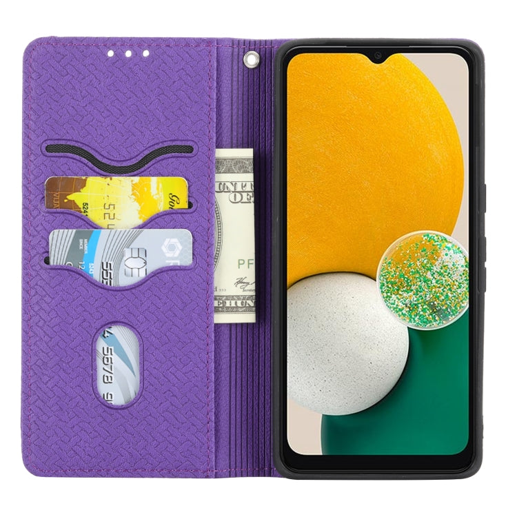 For Google Pixel 7 Pro Woven Texture Stitching Magnetic PU Leather Phone Case