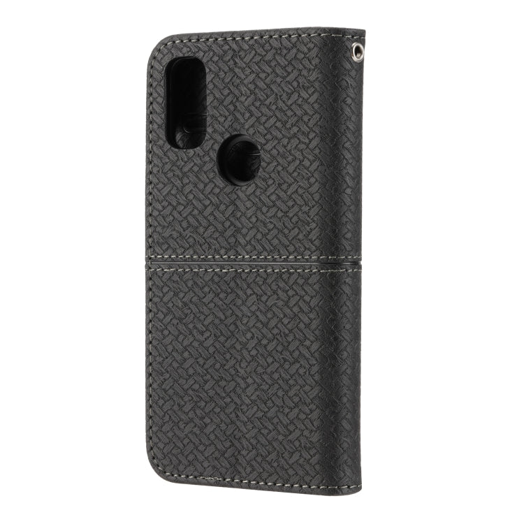 For Kyocera Android One S9 / Digno Sanga Edition Woven Texture Stitching Magnetic PU Leather Phone Case