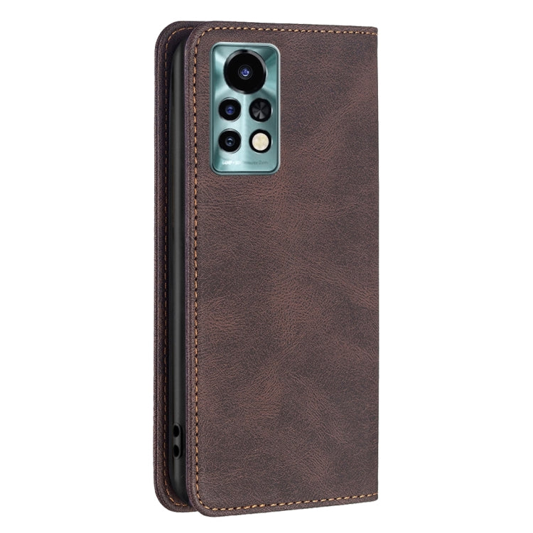 For Infinix Note 11 Pro Magnetic RFID Anti-Theft Leather Phone Case