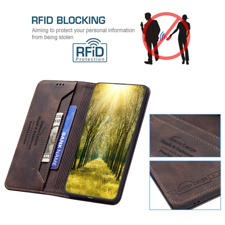 For Infinix Note 11 Pro Magnetic RFID Anti-Theft Leather Phone Case