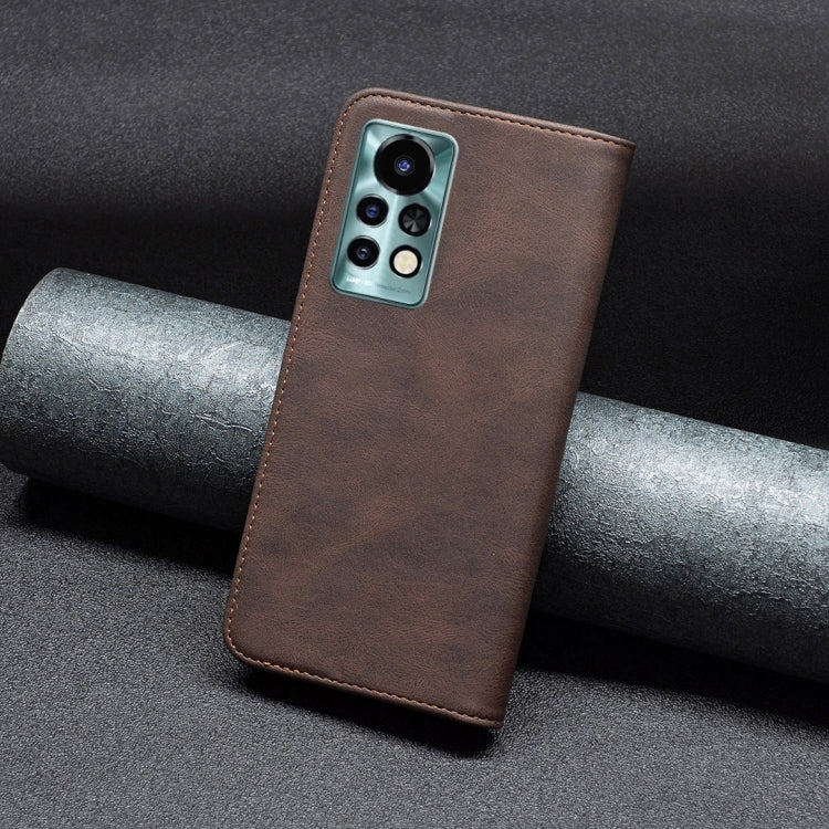 For Infinix Note 11 Pro Magnetic RFID Anti-Theft Leather Phone Case