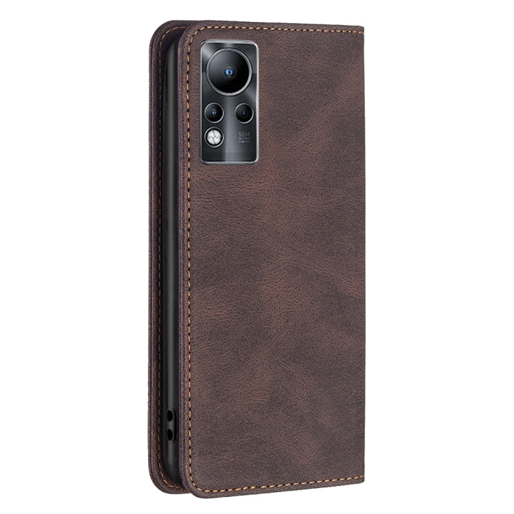 For Infinix Note 11 Magnetic RFID Anti-Theft Leather Phone Case